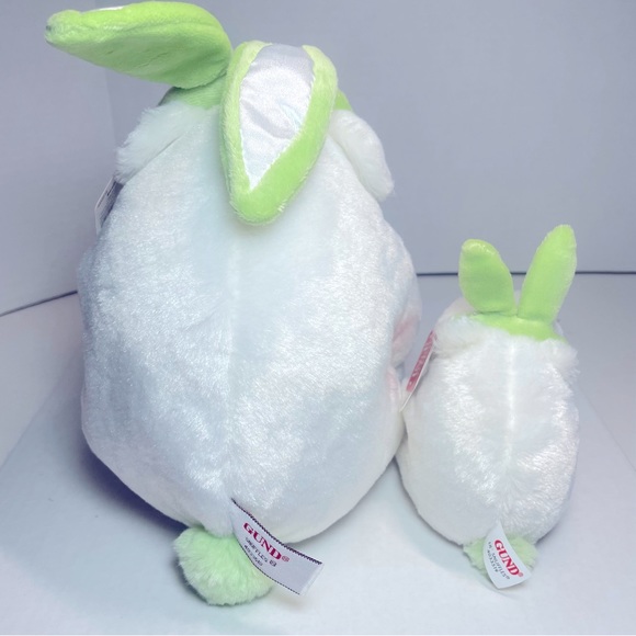 BNWT GUND SNUFFLES 4033518 w GREEN BUNNY EARS 10”and LIL SNUFFLES 4033519 - Picture 3 of 16